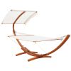 Outsunny Arc Hammock 2-Person Outdoor with Canopy Stand, Extra Wide Backyard Swing Chair, Relaxing