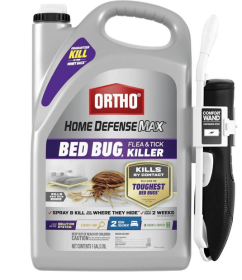 Ortho Home Defense Max Bed Bug Flea and Tick Killer with Comfort Wand, 1 Gallon