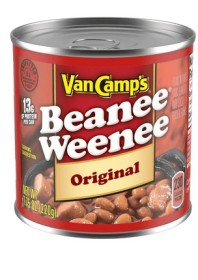 Van Camp's Original Beanee Weenee, Canned Food, 7.75 oz.
