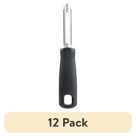 (12 pack) 6in Stainless Steel Fruit and Vegetable Peeler, Black