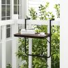 1PC Folding Hanging Table with 3-Level Adjustable Height for Patio Balcony