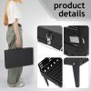Barbecue Grill Outdoor Portable Charcoal Grill Collapsible Iron Square Charcoal Grill 17.32*10.63*8.66 inch Black