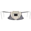 Camping Tent Boat Speed Open 3-4 People Coffee Fiber Pole Polyester Fabric 110.24*39.37*47.24 inch Family/Friends Party Camping