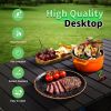 Portable 37" Oversized Camping Table - Instant-Roll Aluminum Folding Desk for Tailgate Parties, RV Trips & Group BBQs