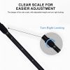 Portable Adjustable Folding Camping Table Round Lightweight Small Outdoor Picnic BBQ Hiking Indoor Use