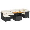 Garden Sofa Set Adjustable Armrests Outdoor Sofa Set Rectangular