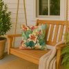 Utah Sego Lilies in Watercolor Throw Pillow Machine Washable, Indoor Outdoor Decorative Pillow for Couch, Bed or Patio, 18Hx18W