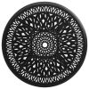 Patio Table Black 35.4"x35.4"x29.1" Cast Aluminum
