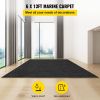 VEVOR Marine Carpet, 6 x 13 ft Boat Carpeting, Charcoal Black Marine Grade Boat Carpet, Indoor/Outdoor Marine Carpeting w/ Water-proof TPR Backing