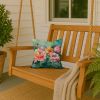 Indiana Peonies in Watercolor Throw Pillow Machine Washable, Indoor Outdoor Decorative Pillow for Couch, Bed or Patio, 14Hx14W