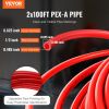VEVOR PEX Pipe 1/2 Inch, 2 x 100 Feet Length PEX-A Flexible Pipe Tubing for Potable Water, Pex Water Lines for Hot/Cold Water & Easily Restore