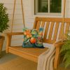 Florida Orange Blossom in Watercolor Throw Pillow Machine Washable, Indoor Outdoor Decorative Pillow for Couch, Bed or Patio, 14Hx14W