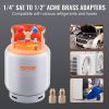 VEVOR Refrigerant Recovery Tank, 50 LBS Capacity, 400 psi Portable Cylinder Tank with Y-Valve for Liquid/Vapor